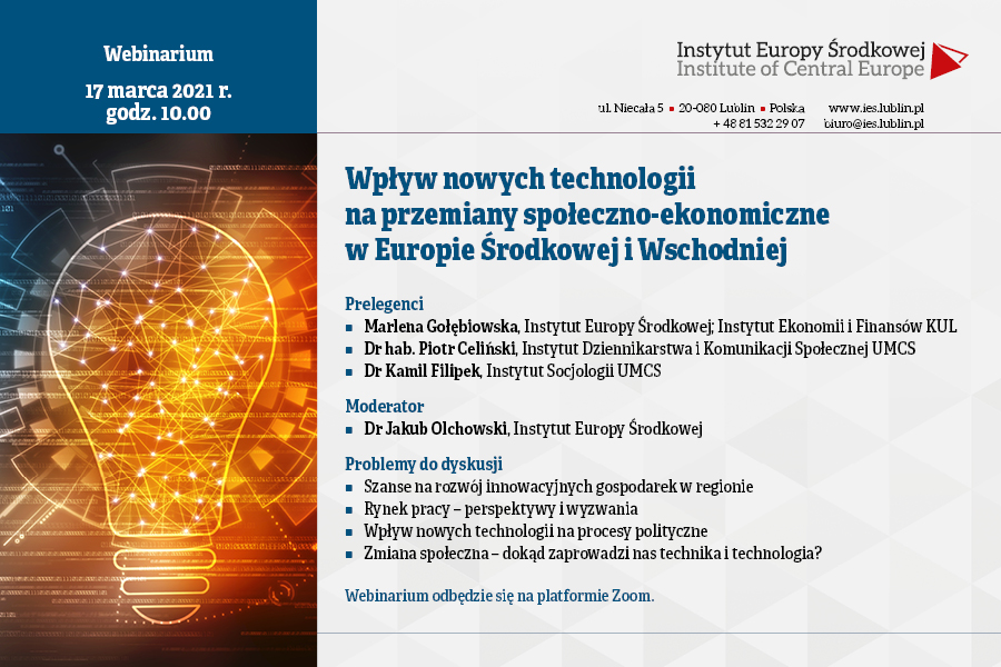 Webinarium: Wpływ Nowych Technologii Na Przemiany Społeczno-ekonomiczne ...