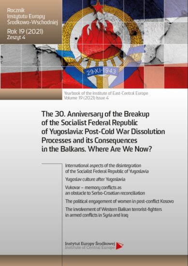 International aspects of the disintegration of the Socialist Federal Republic of Yugoslavia