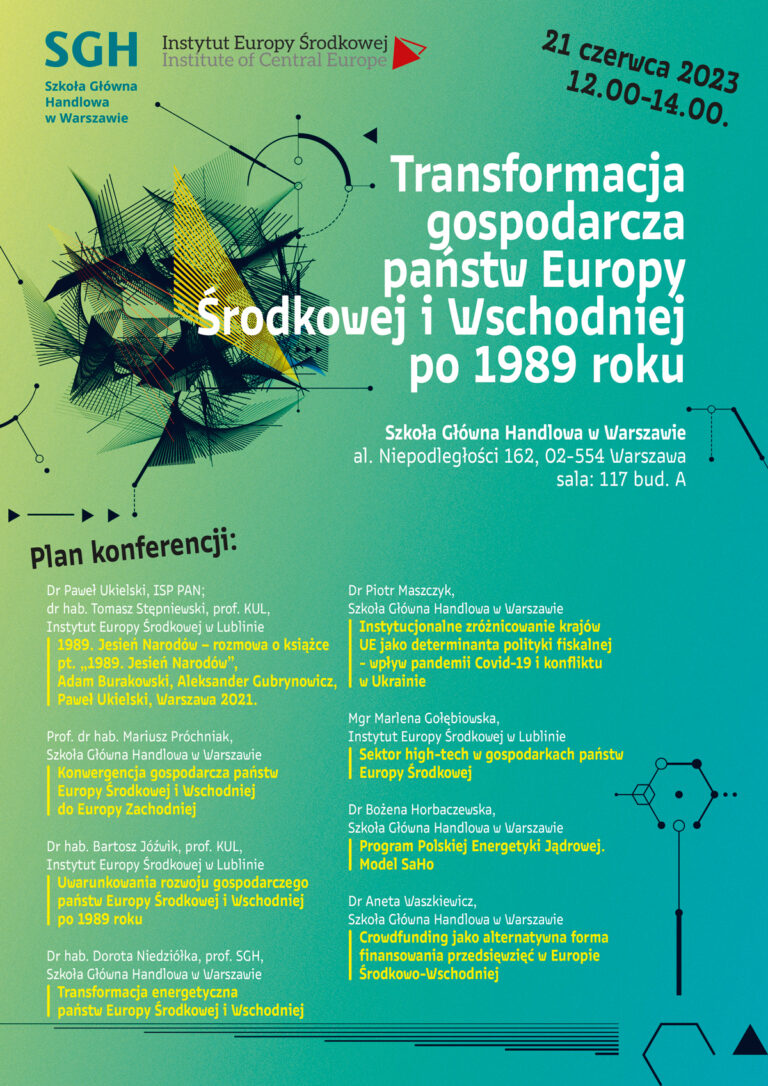 Konferencja: TRANSFORMACJA GOSPODARCZA PAŃSTW EUROPY ŚRODKOWEJ I ...