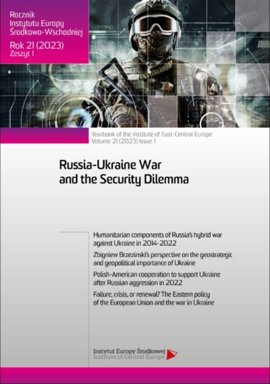 The importance of Ukraine in the process of ensuring the energy security of Central European countries in the political thought of Polish political parties during the Russian-Ukrainian war. Selected issues